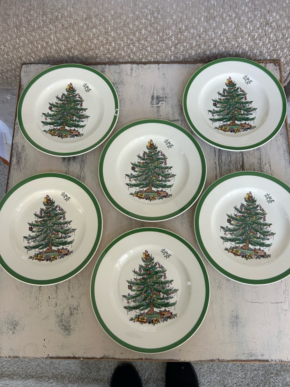 6 Spode salad plates in original box